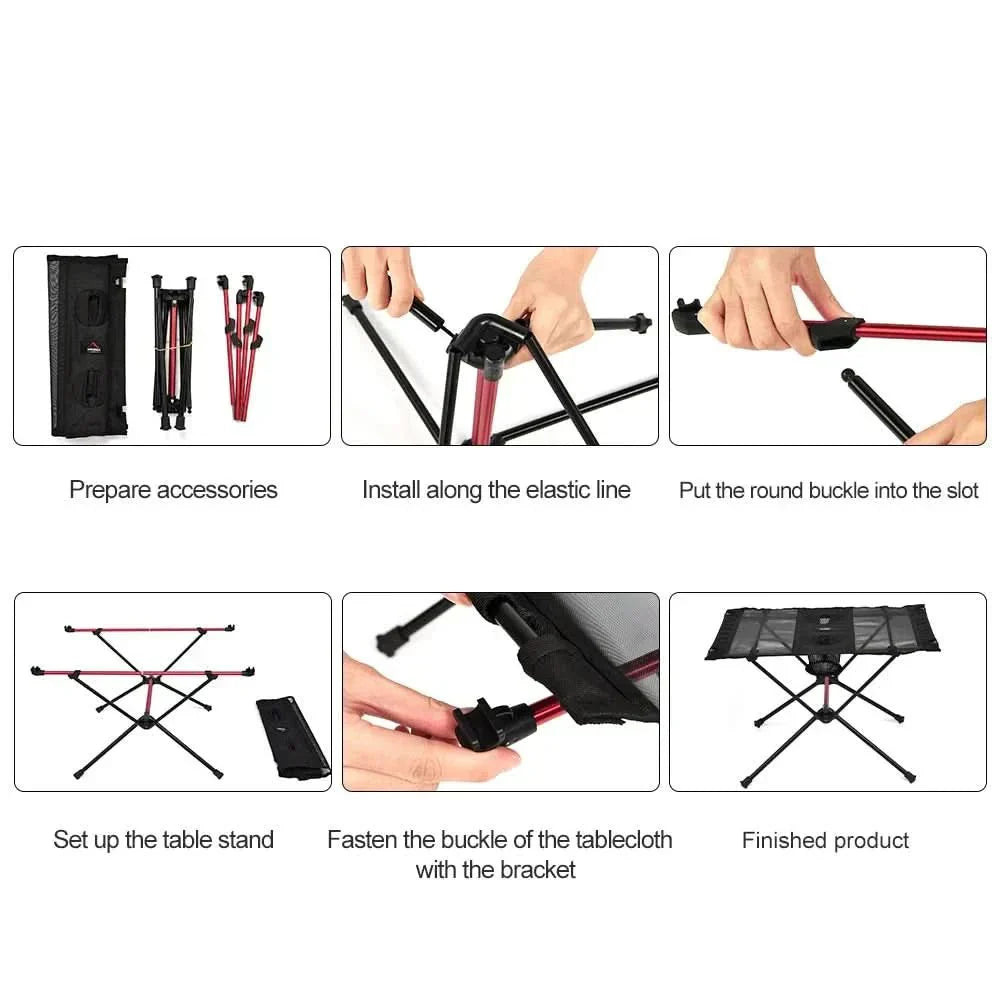 TrailSphere Folding Aluminum Camping Table For On The Go | Temsk