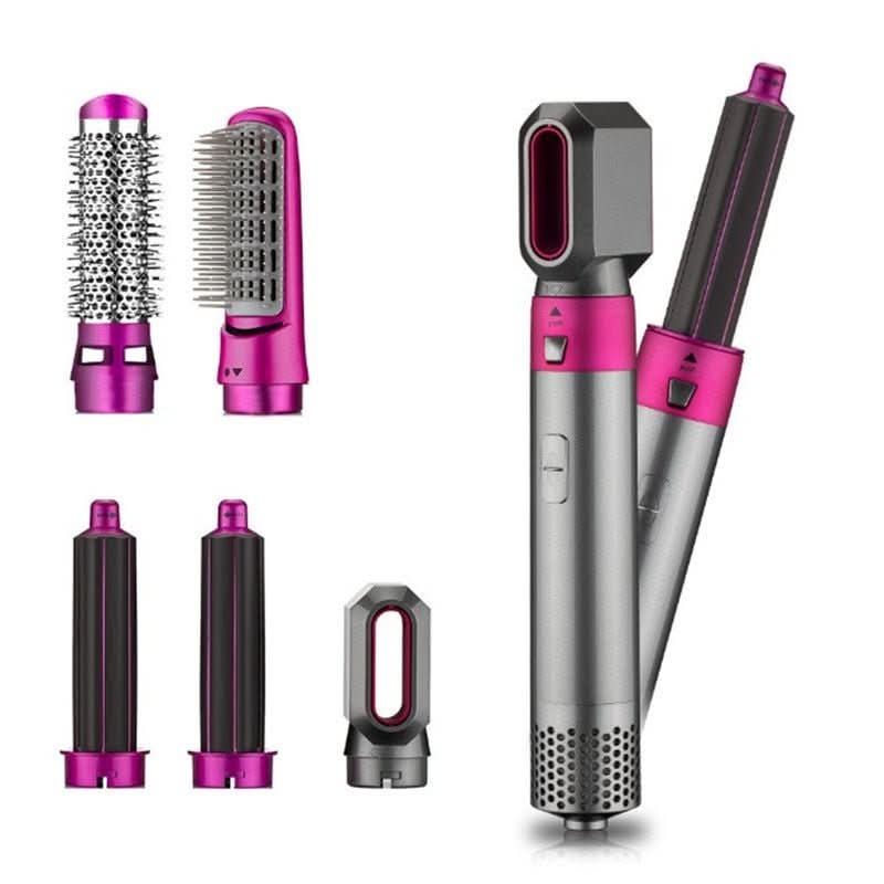 AeroLux 5-In-1 Hair Dryer and Styler for Volume, Curls, and Protection | Temsk