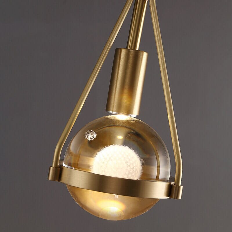 Ardena Nordic Gold Pendant Lights with Dandelion Glow | Temsk