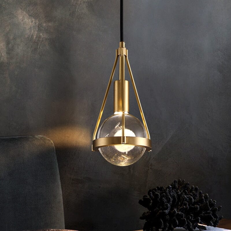 Ardena Nordic Gold Pendant Lights with Dandelion Glow | Temsk