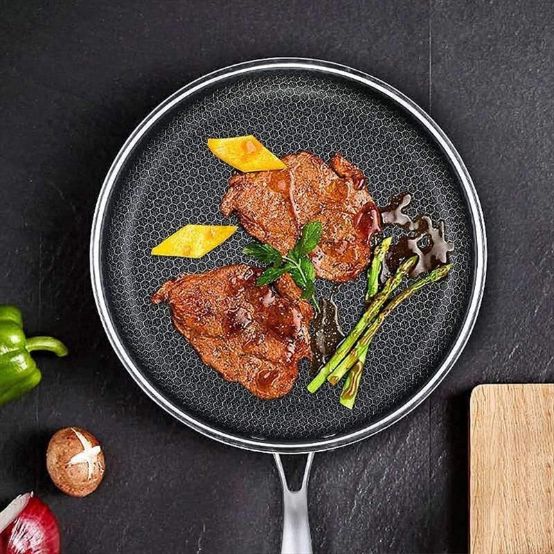 NovaChef Stainless Steel Nonstick Frying Pan For Everyday Cooking | Temsk