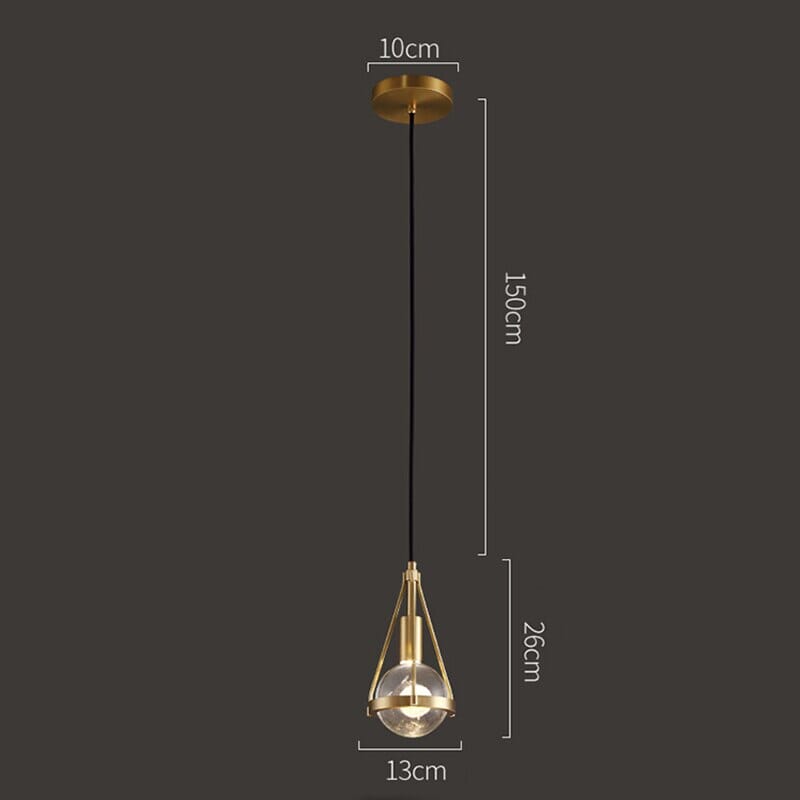 Ardena Nordic Gold Pendant Lights with Dandelion Glow | Temsk