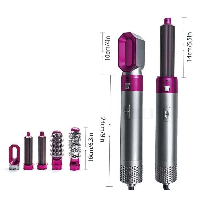 AeroLux 5-In-1 Hair Dryer and Styler for Volume, Curls, and Protection | Temsk