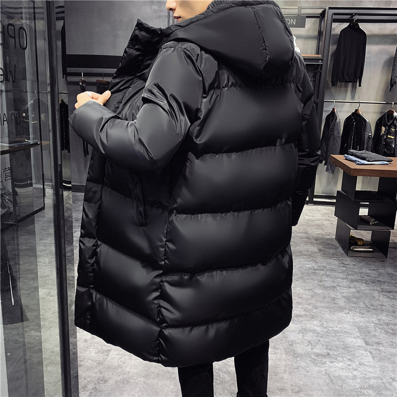 Ardent Black Long Coat For Men With Stand Up Collar And Fur | Temsk
