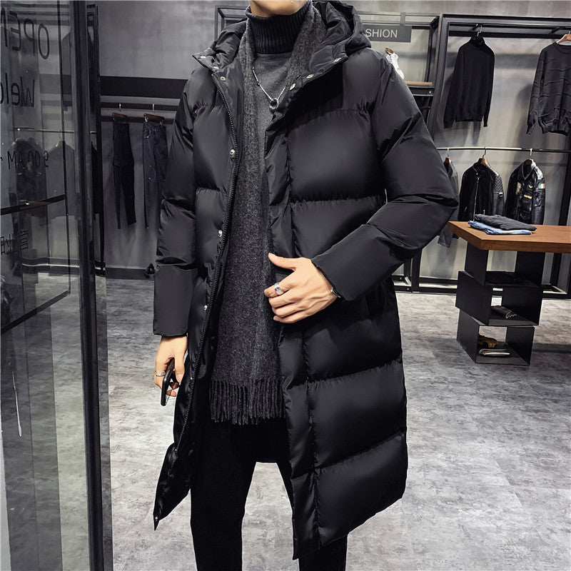 Ardent Black Long Coat For Men With Stand Up Collar And Fur | Temsk