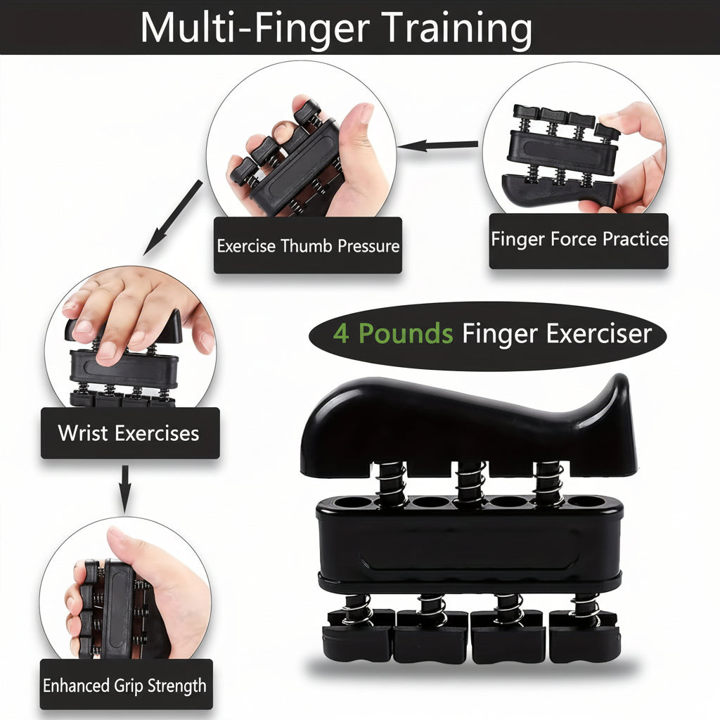 Adjustable Hand Gripper For Forearm Strength Training Metal Workout Set | Temsk