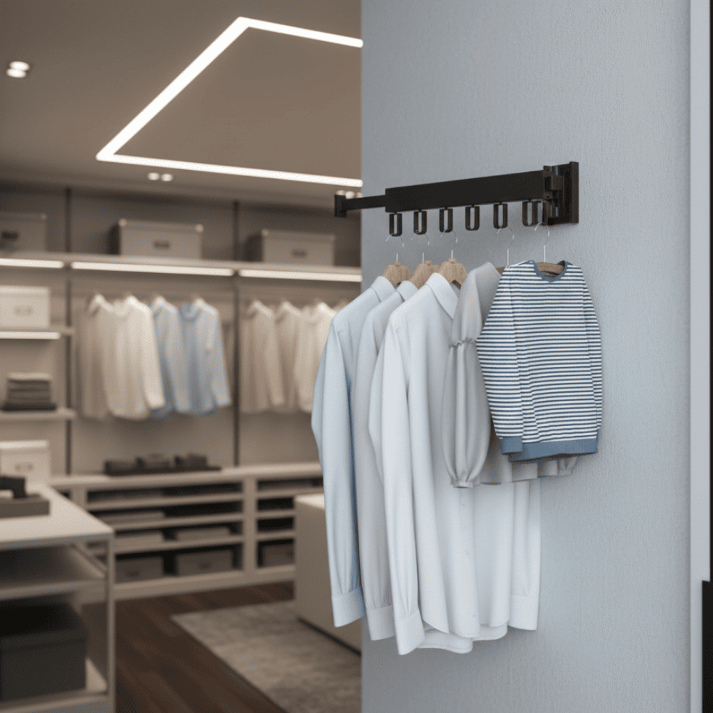 FlexDry Wall Dryer With Retractable Frame And Foldable Clothes Hanger | Temsk