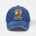 Washed Adjustable Baseball Cap With Casual Embroidered Details | Temsk