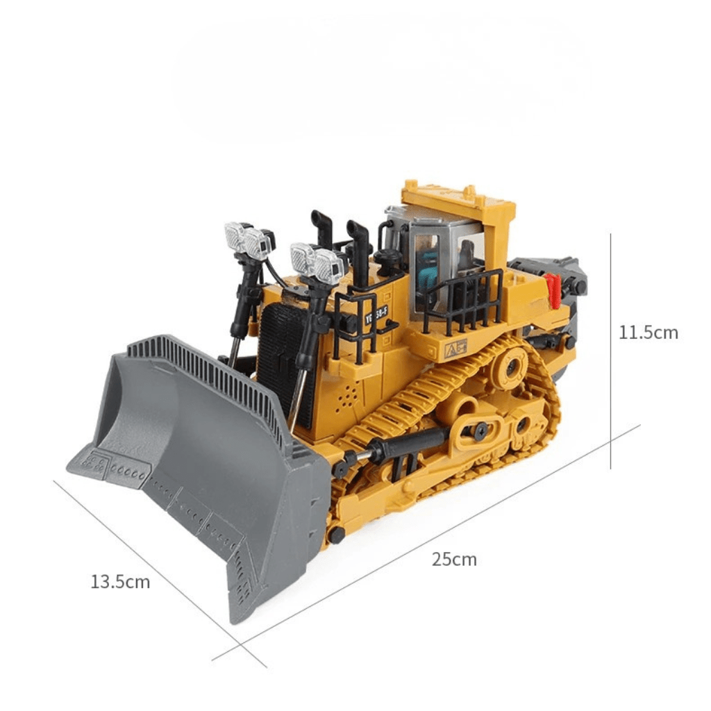 MightyBuild Robust RC Bulldozer and Excavator for Kids | Temsk