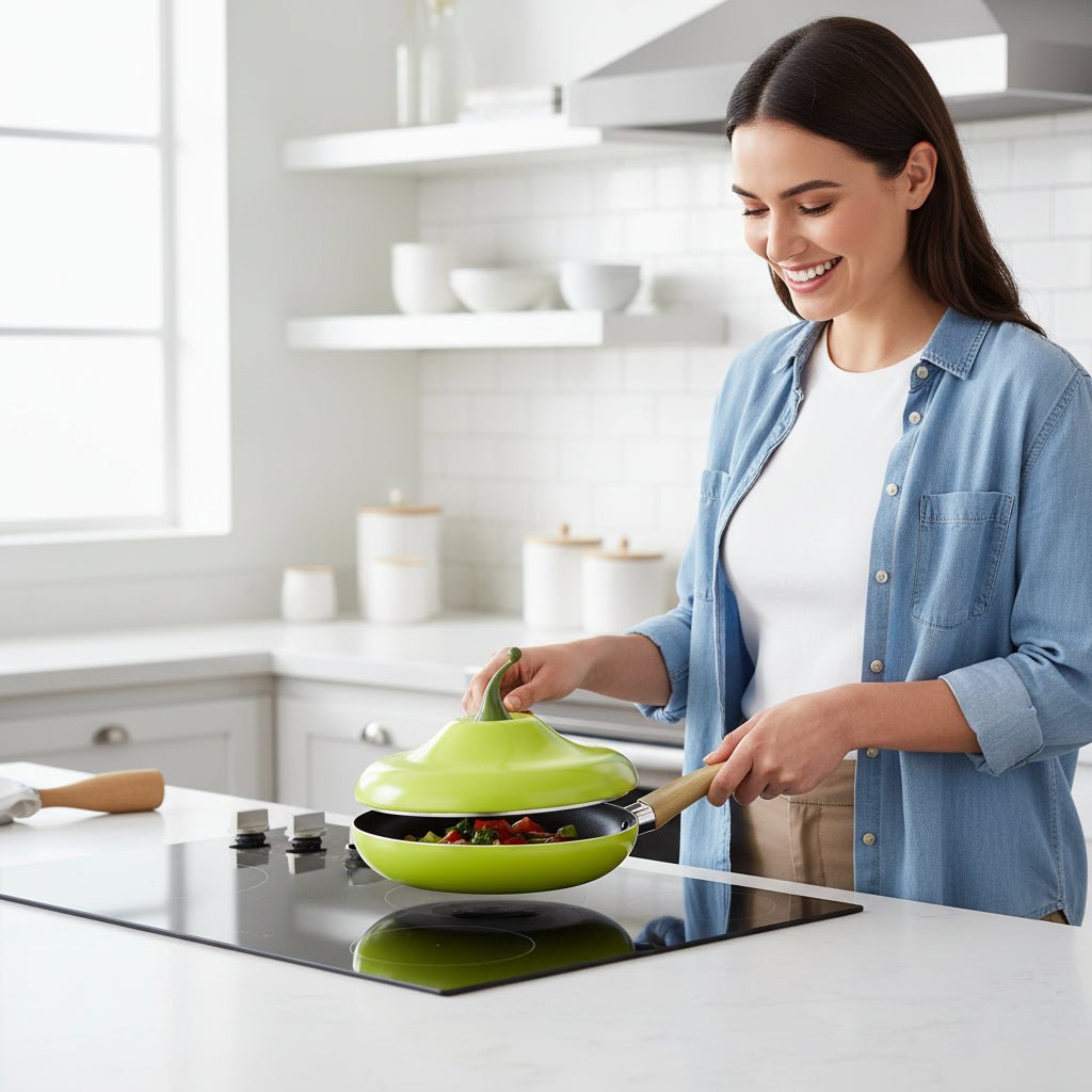 PurePan Non-Stick Aluminum Frying Pan For Healthy And Clean Cooking | Temsk