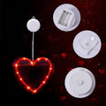 Heart Shaped LED Window Lights With Battery Power And Suction Cup | Temsk