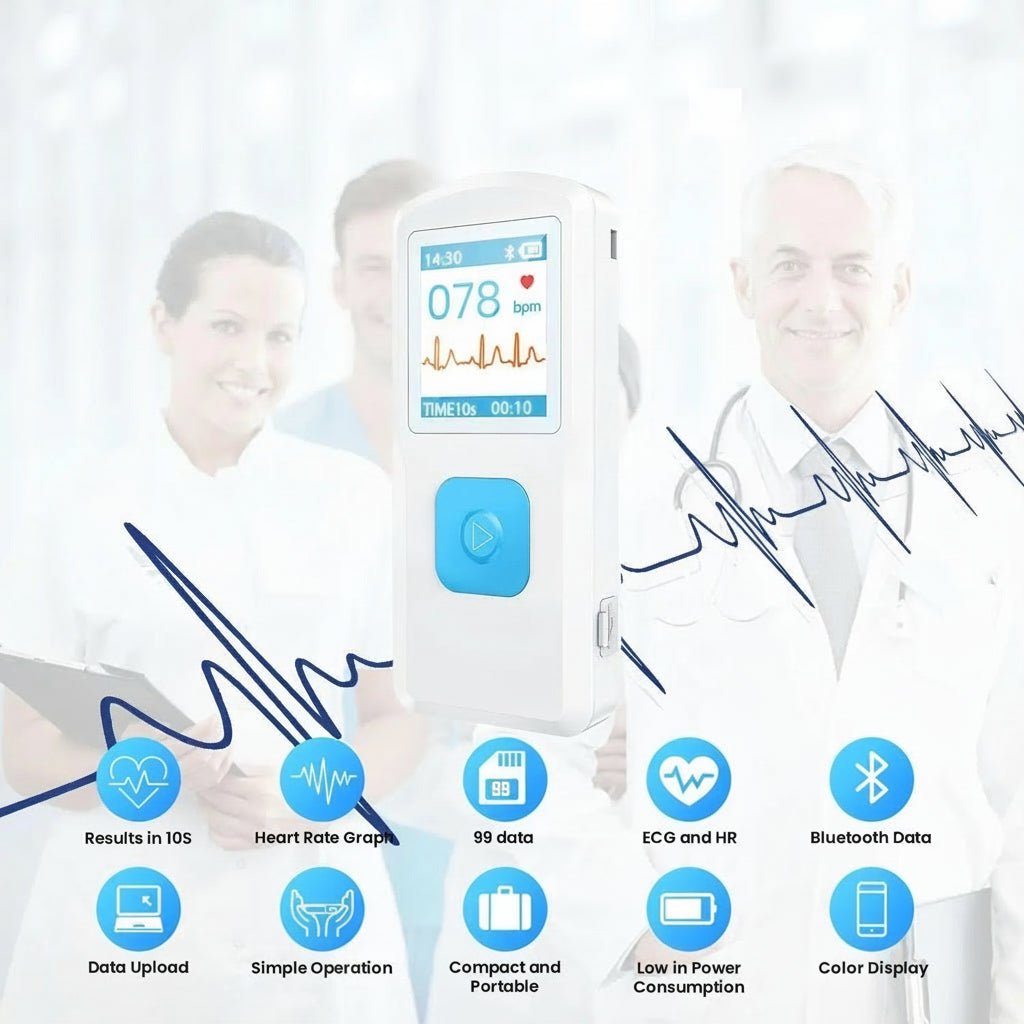 PulseTrack Bluetooth Electrocardiogram Device for Home Health Monitoring | Temsk