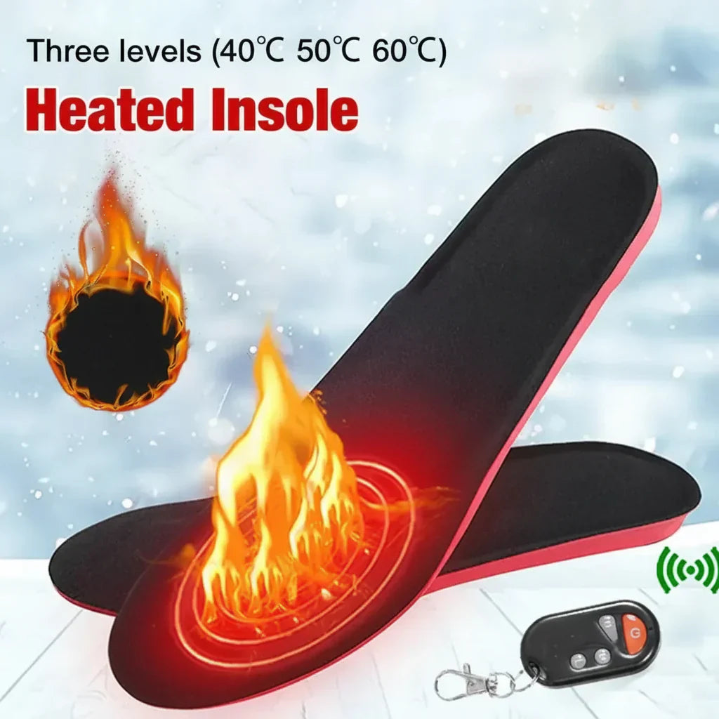 Rechargeable Heated Insoles With Wireless Remote For Cold Weather Comfort | Temsk