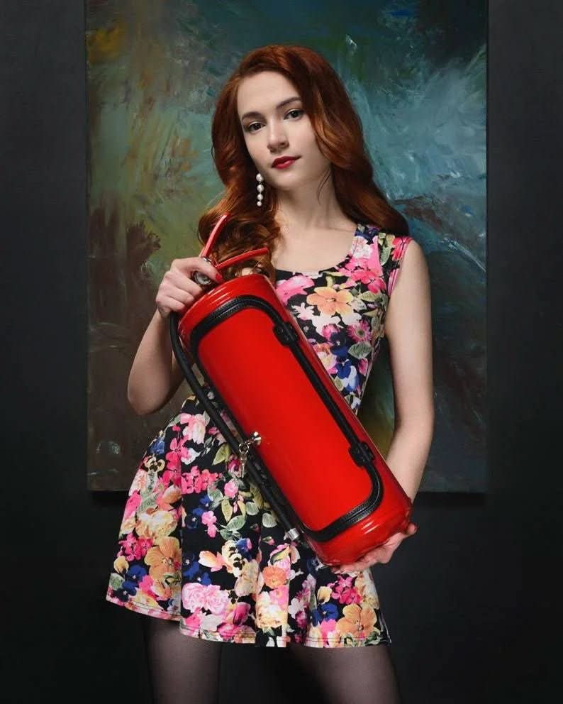 Covert Ember Bar Minibar In Fire Extinguisher Design For Stylish Storage | Temsk