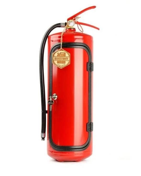 Covert Ember Bar Minibar In Fire Extinguisher Design For Stylish Storage | Temsk