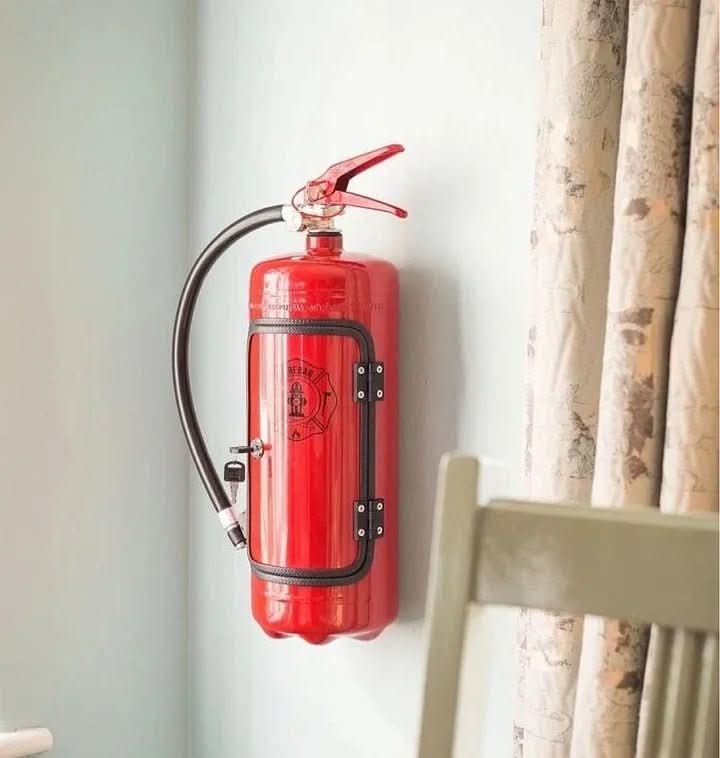 Covert Ember Bar Minibar In Fire Extinguisher Design For Stylish Storage | Temsk