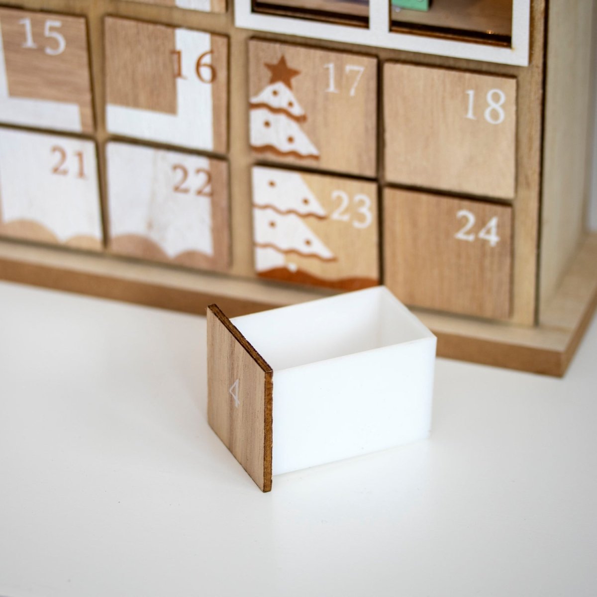 HearthGlow Illuminated Wooden Advent Calendar for Festive Home Decor | Temsk