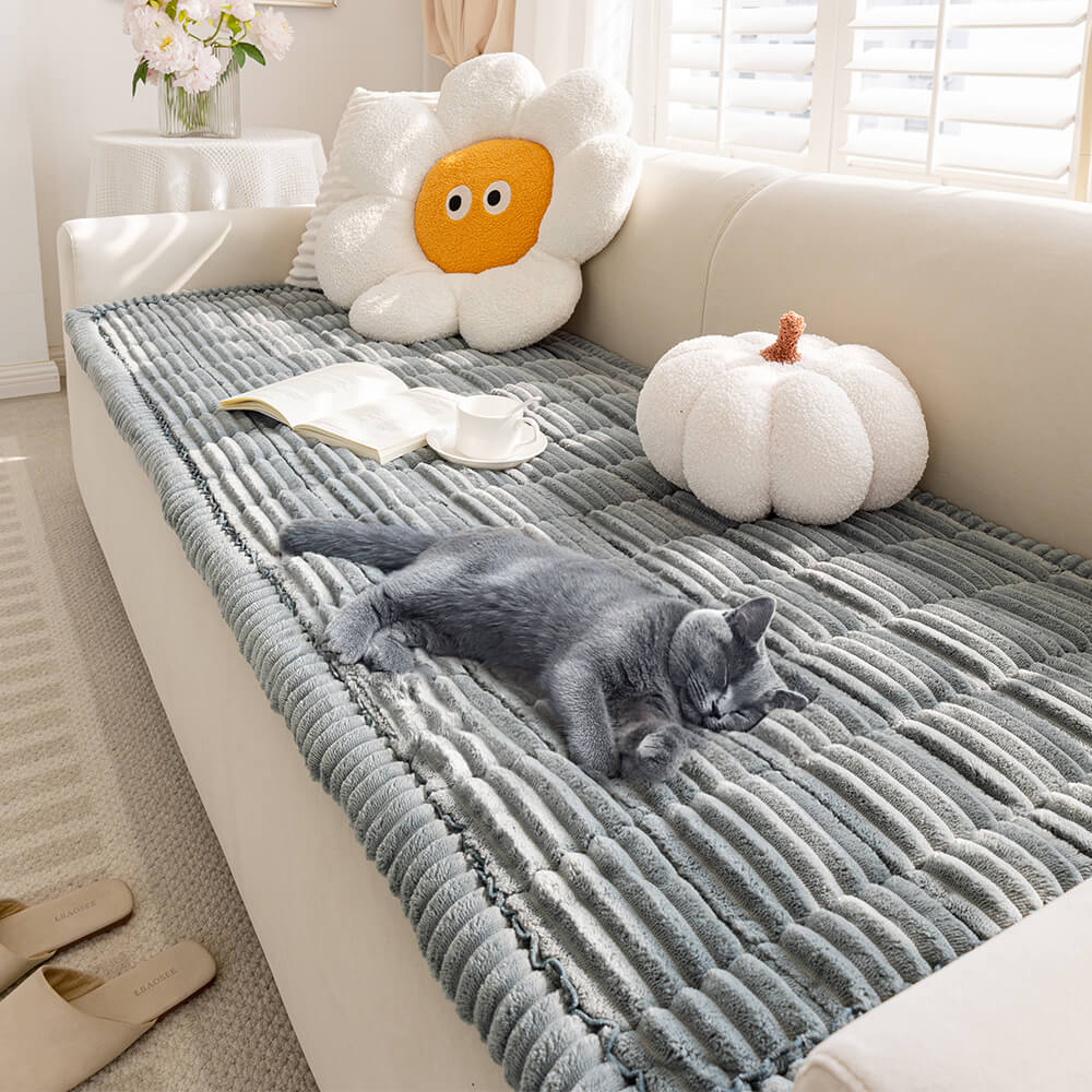 CozyFluff Flannel Pet Mat For Sofa And Bed Protection | Temsk