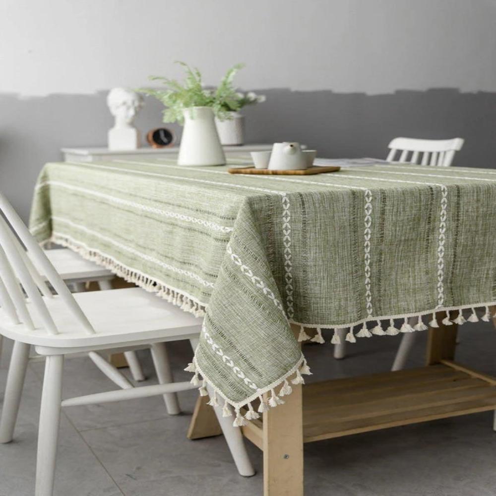 NovaLuxe Cotton and Linen Tablecloth for an Elegant Look | Temsk