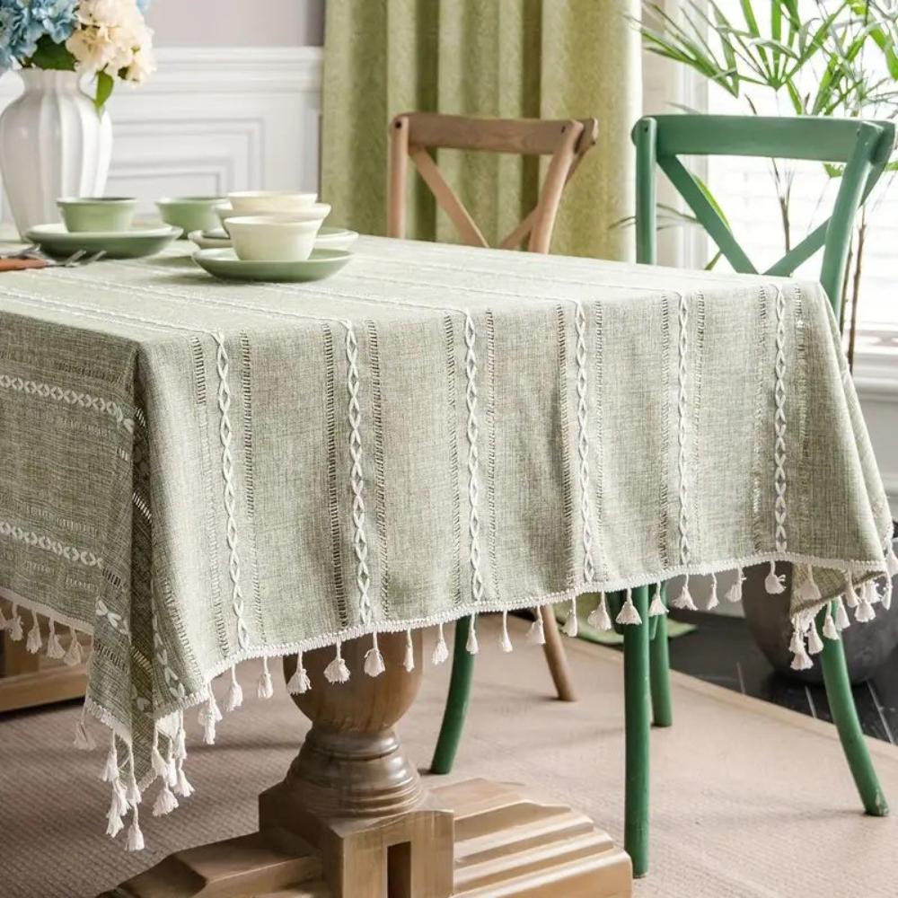 NovaLuxe Cotton and Linen Tablecloth for an Elegant Look | Temsk