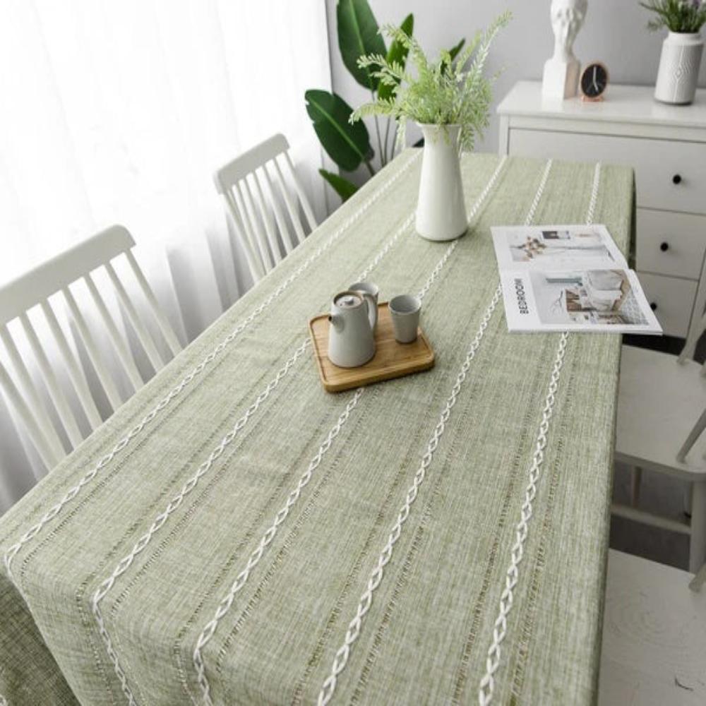 NovaLuxe Cotton and Linen Tablecloth for an Elegant Look | Temsk