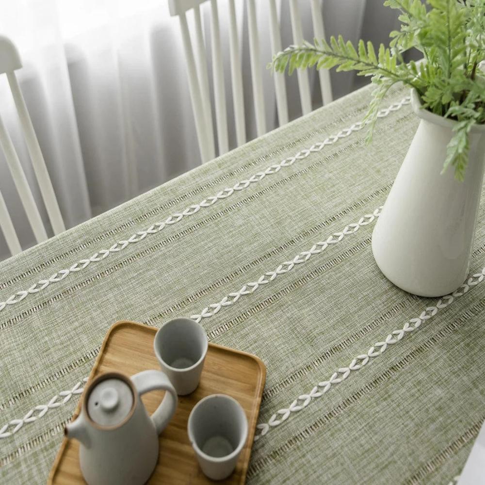 NovaLuxe Cotton and Linen Tablecloth for an Elegant Look | Temsk