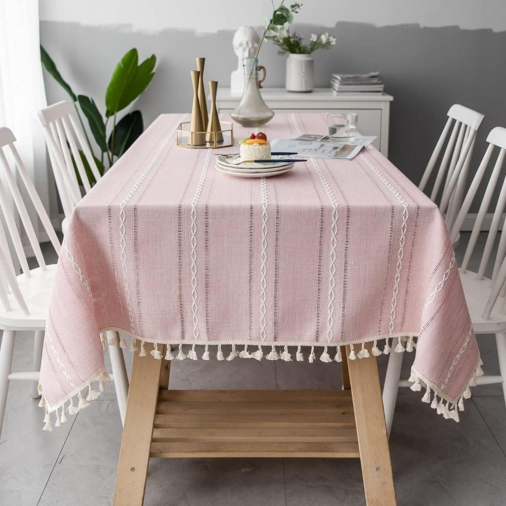 NovaLuxe Cotton and Linen Tablecloth for an Elegant Look | Temsk