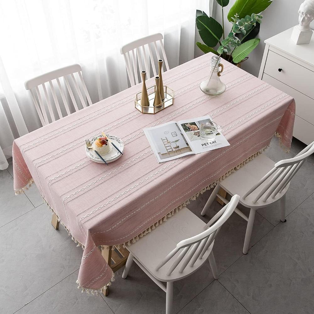 NovaLuxe Cotton and Linen Tablecloth for an Elegant Look | Temsk