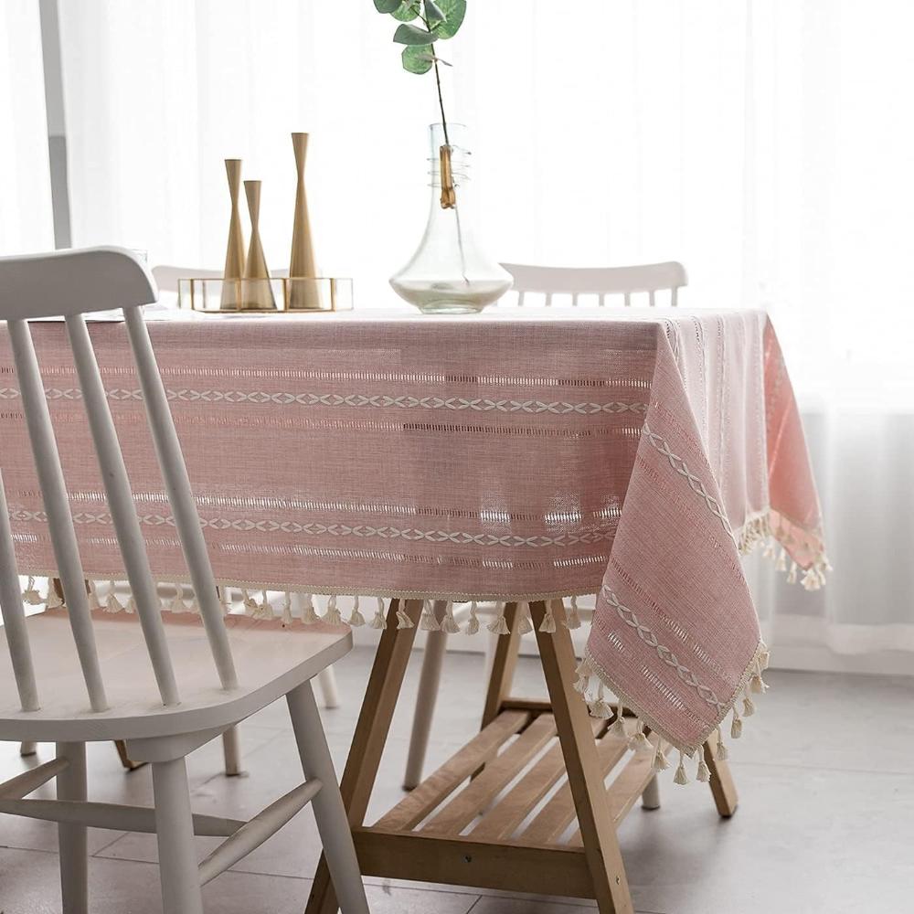 NovaLuxe Cotton and Linen Tablecloth for an Elegant Look | Temsk