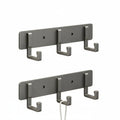 Stable Wall Mounted Coat Rack With Black Hooks For Stylish Organization | Temsk