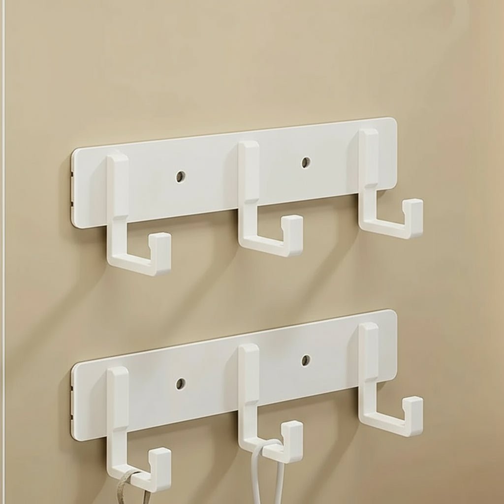 Stable Wall Mounted Coat Rack With Black Hooks For Stylish Organization | Temsk