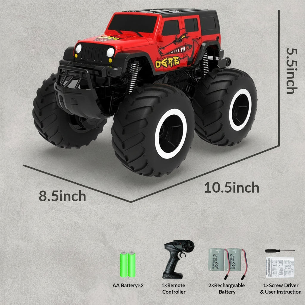 AquaRidge Amphibious 4WD RC Car For Water And Land Stunts | Temsk