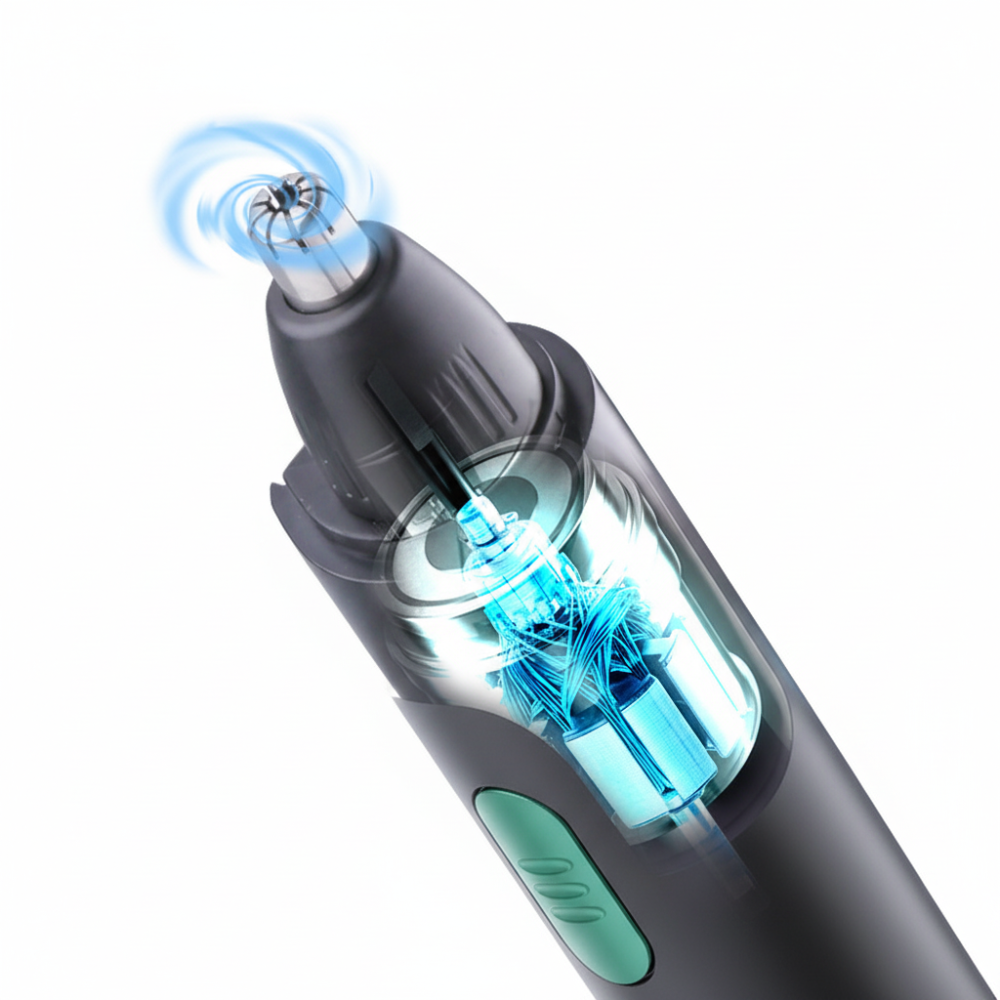 Compact Nose And Ear Hair Trimmer For Precise Grooming On The Go | Temsk