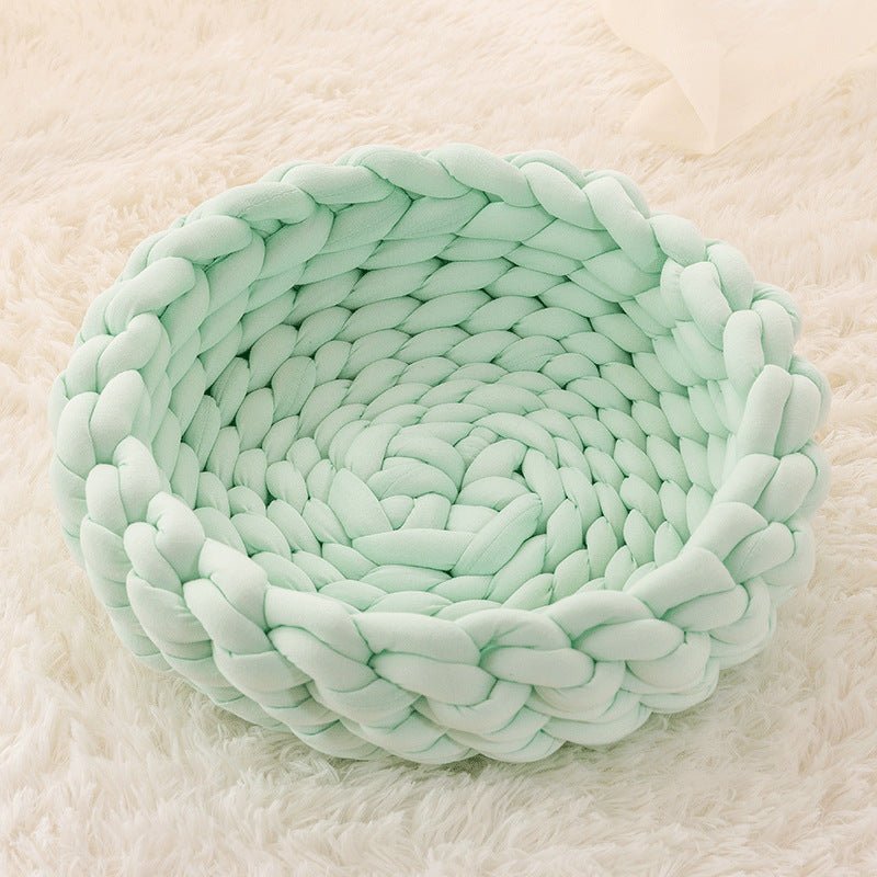 Woolhaven Pet Nest Soft Wool Basket With Raised Edge Support | Temsk