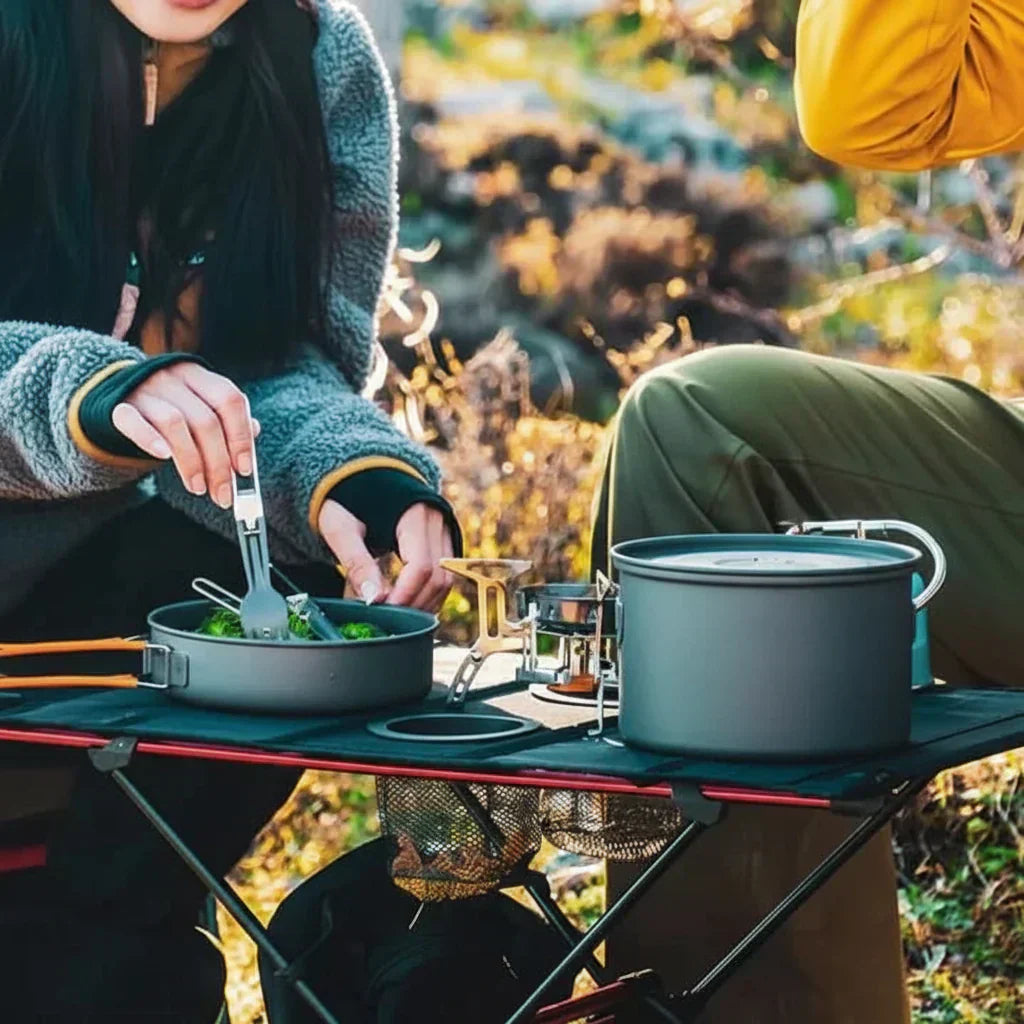 TrailSphere Folding Aluminum Camping Table For On The Go | Temsk