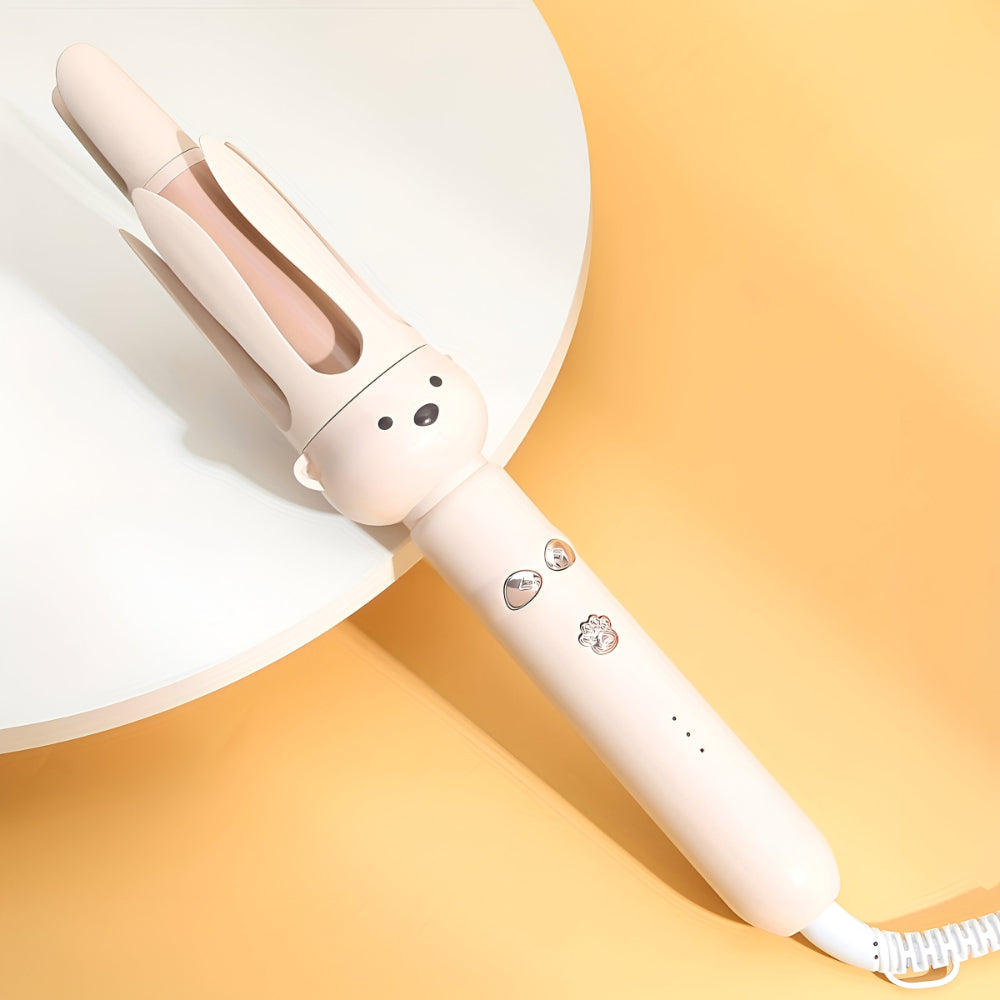 Ceramic Barrel Curling Iron With Automatic Rotating Action For Easy Styling | Temsk
