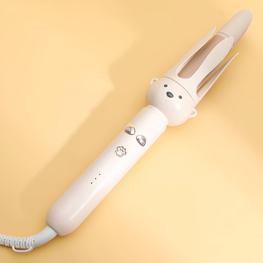 Ceramic Barrel Curling Iron With Automatic Rotating Action For Easy Styling | Temsk