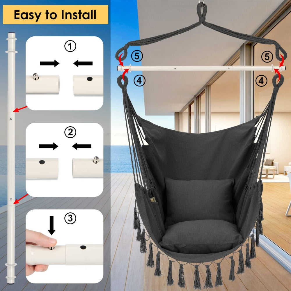 Hammock Chair Swing Seat For Indoor And Outdoor Use | Temsk