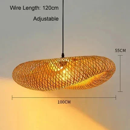 VerdantGlow Bamboo Pendant Lighting Fixture By VerdantGlow | Temsk