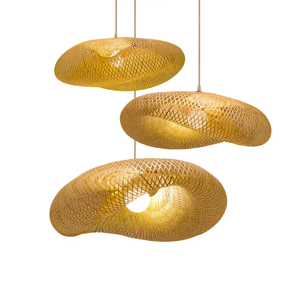 VerdantGlow Bamboo Pendant Lighting Fixture By VerdantGlow | Temsk