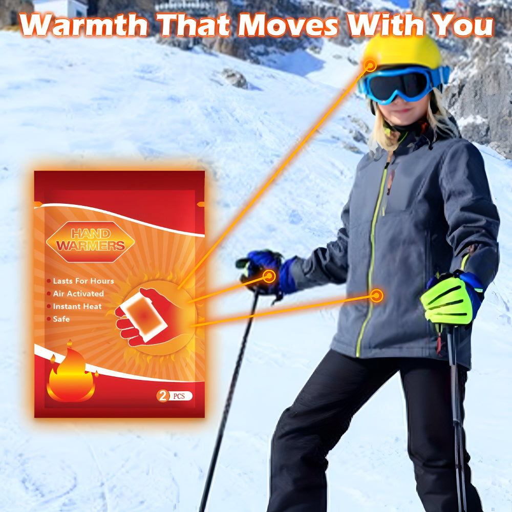 Carbon Fiber Hand Warmer Heat Pack Disposable Instant Warmth On The Go | Temsk