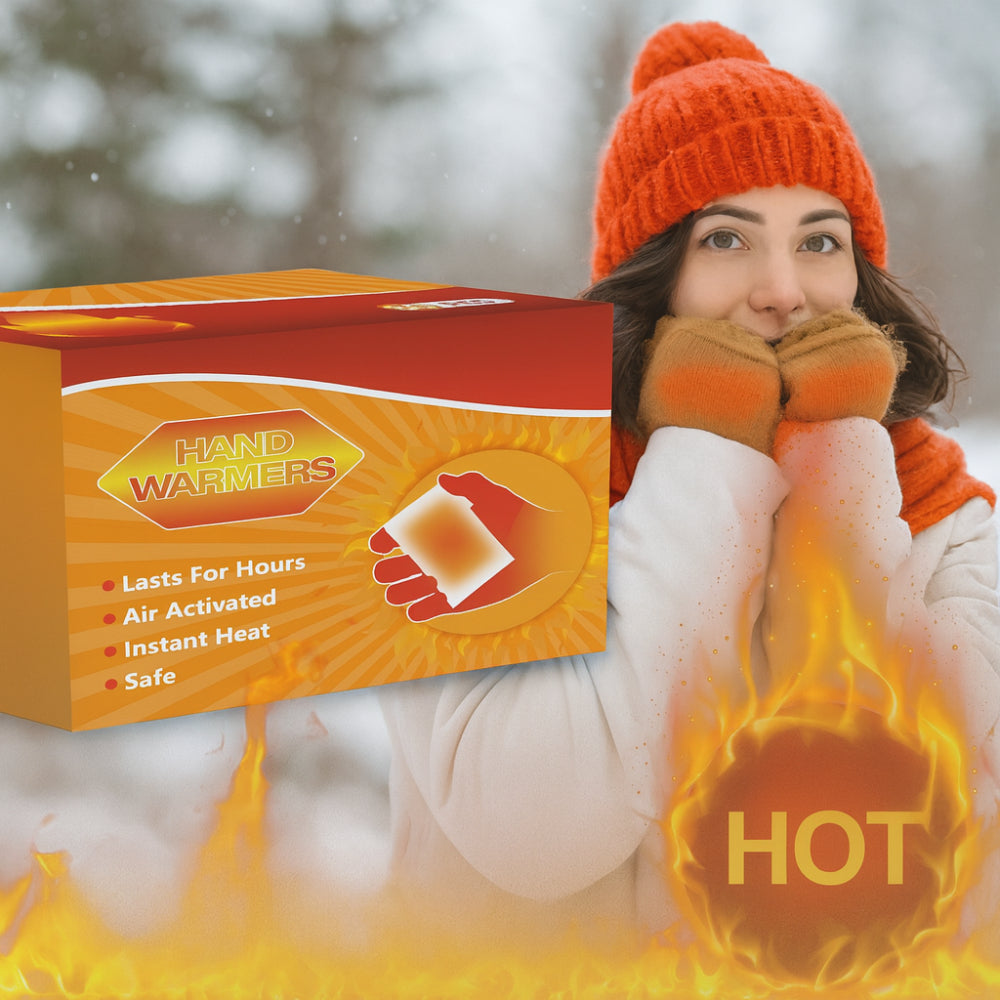 Carbon Fiber Hand Warmer Heat Pack Disposable Instant Warmth On The Go | Temsk