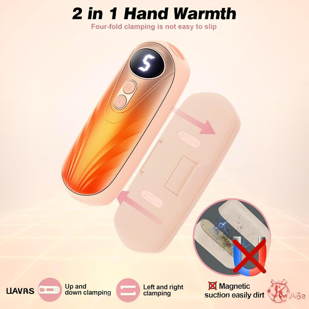 Rechargeable Hand Warmers With LED Display And Compact Pocket Heater | Temsk