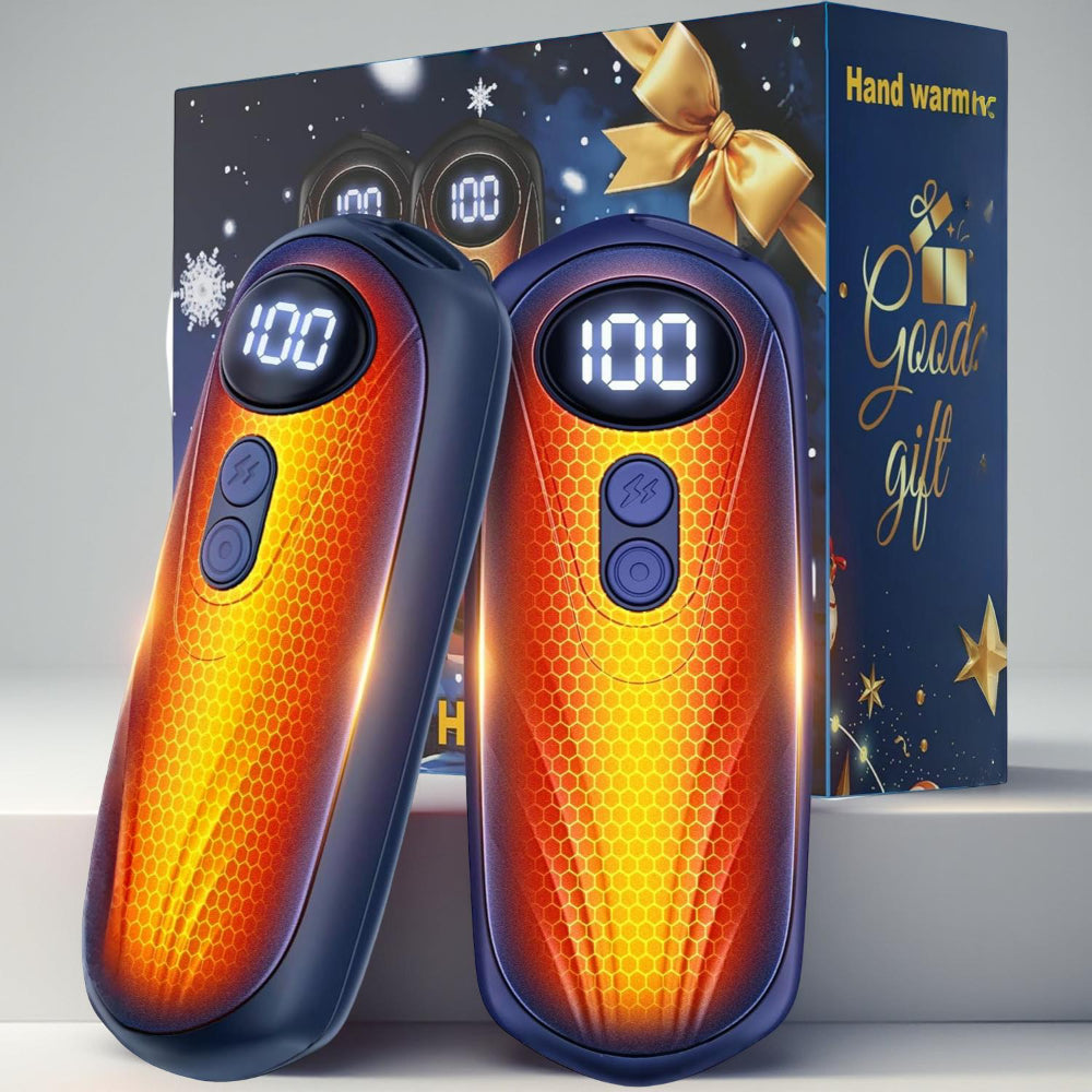 Rechargeable Hand Warmers With LED Display And Compact Pocket Heater | Temsk
