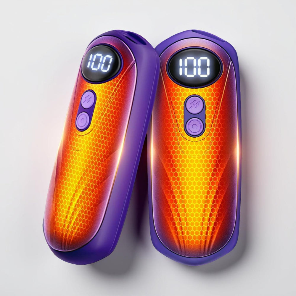 Rechargeable Hand Warmers With LED Display And Compact Pocket Heater | Temsk