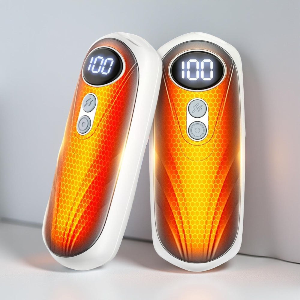 Rechargeable Hand Warmers With LED Display And Compact Pocket Heater | Temsk