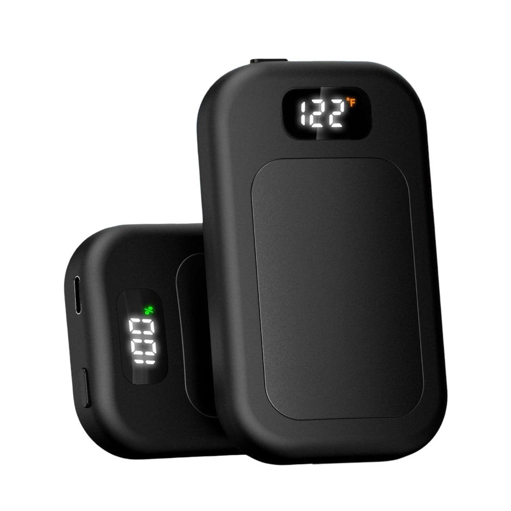 Rechargeable Pocket Hand Warmers Dual Pack With Adjustable Heat | Temsk
