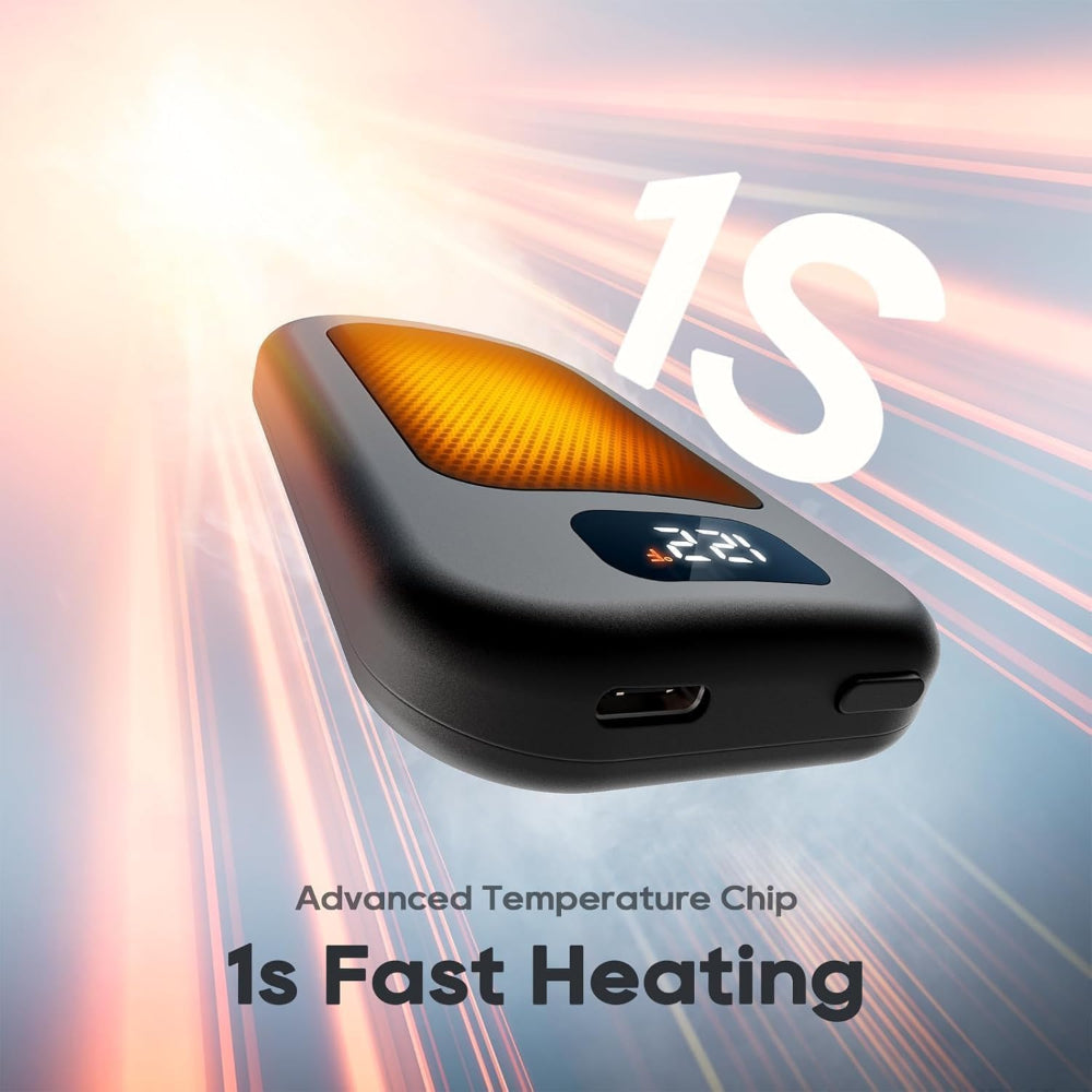 Rechargeable Pocket Hand Warmers Dual Pack With Adjustable Heat | Temsk