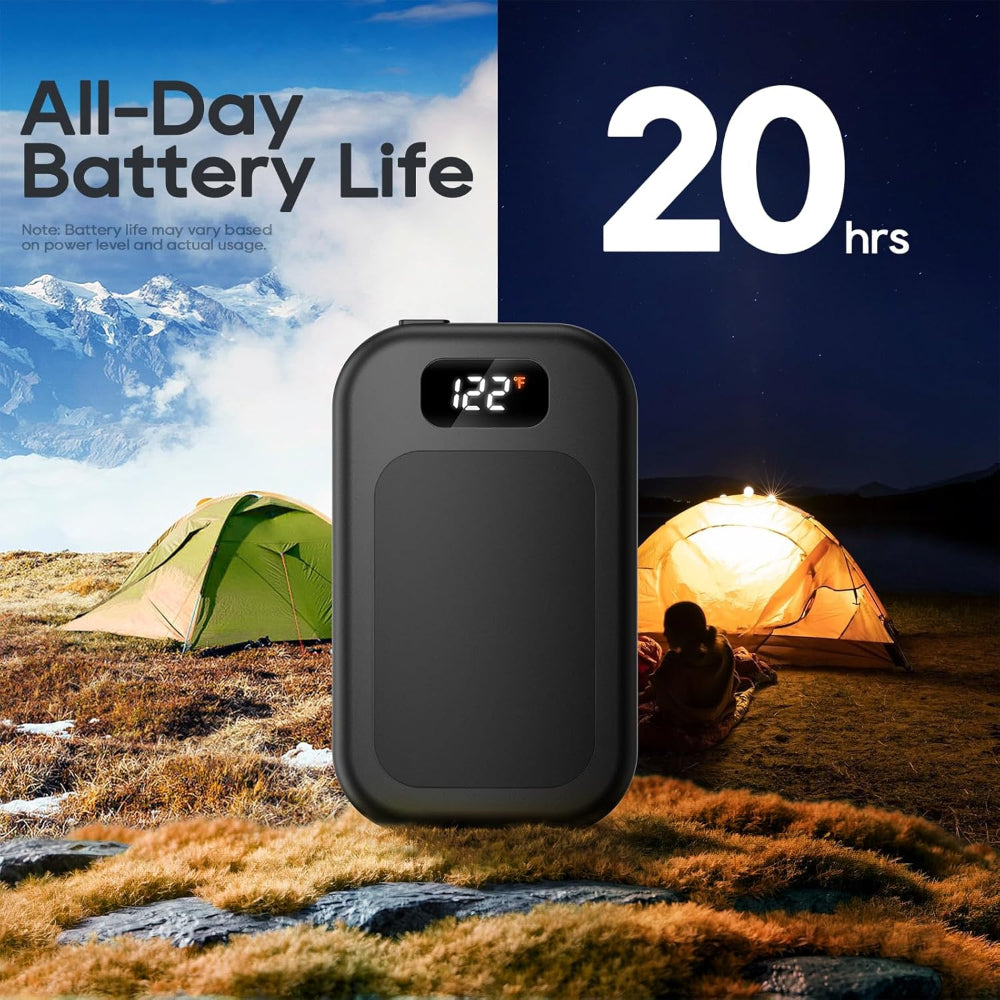 Rechargeable Pocket Hand Warmers Dual Pack With Adjustable Heat | Temsk