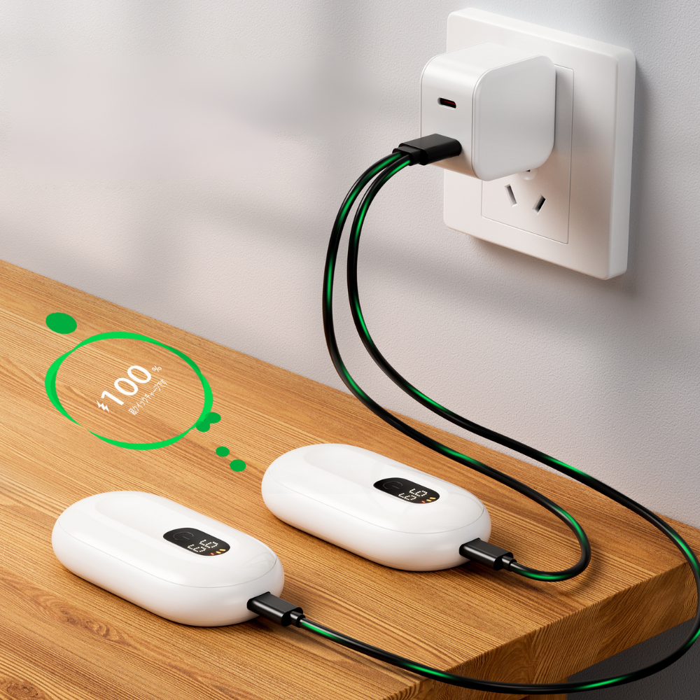 Rechargeable Magnetic Pocket Warmers 2 In 1 Heating Set | Temsk